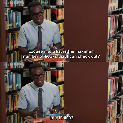 The Good Place - What is the maximum number of books that I can check out?
