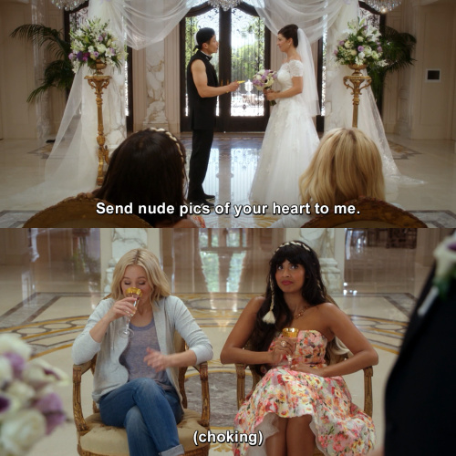 The Good Place - Send nude pics of your heart to me.