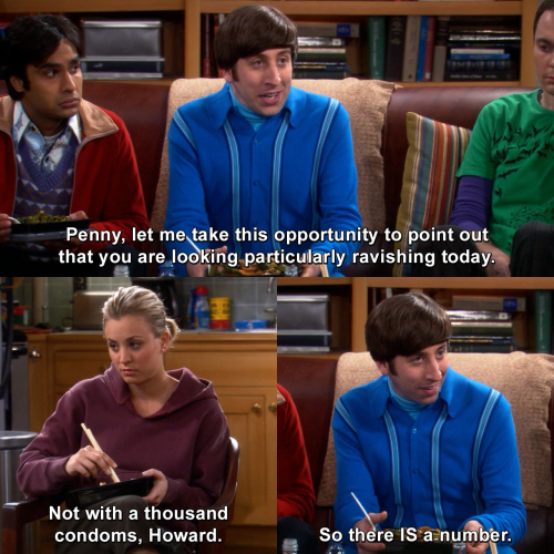 The Big Bang Theory - You are looking particularly ravishing today
