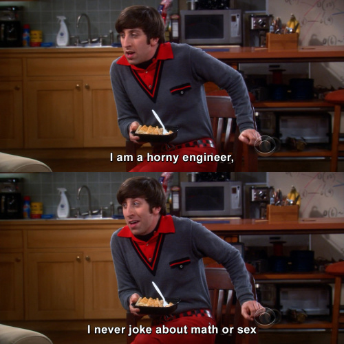 The Big Bang Theory - I am a horny engineer