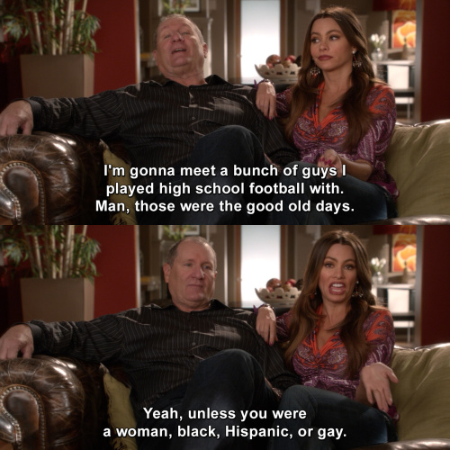 Modern Family - I'm gonna meet a bunch of guys I played high school football with.