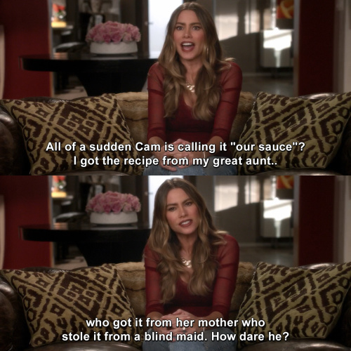 Modern Family - All of a sudden Cam is calling it 